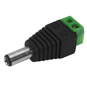 Plug P4 Macho com Borne 2,1x5,5mm