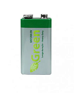 Bateria 9 Volts Comum Green