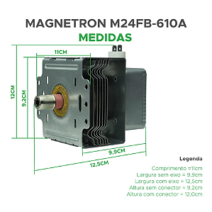 Magnetron Universal para Microondas M24FB-610A