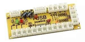 Placa USB Zero Delay com cabos