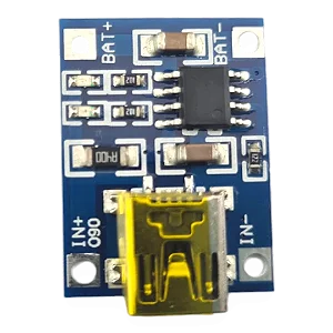 Carregador De Bateria De Lítio TP 4056 Com Proteção - Mini USB