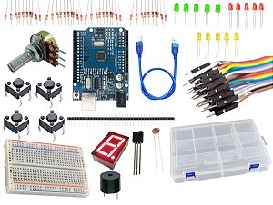 Kit Arduino para Iniciantes com caixa organizadora