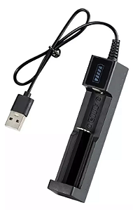 Carregador USB Para 1 Bateria 18650