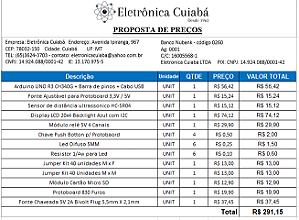 LISTA UFMT COMPONENTES