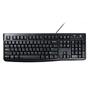 Teclado USB Logitech Preto - K120 - 920-004423