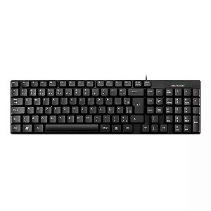 Teclado USB Slim Multilaser Preto - TC193 - Vendido Unitário - TC193