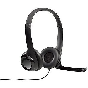 Fone de Ouvido Headset com Microfone Conexão USB Preto Logitech - H390 - 981-000014