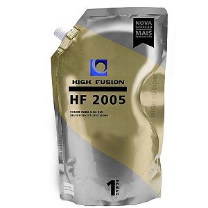 Tinta Pó P/ Toner HP Preto Universal 1Kg High Fusion Potencial Suprimentos - HF-2005 - HF2005