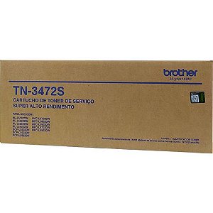 Toner Brother Preto Original - TN3472SBR - 12.000 páginas para HLL6202DW, HLL5102DW, HLL5202DW, HLL6402DW, DCPL5502DN, DCPL5602DN, DCPL5652DN - TN-3472S
