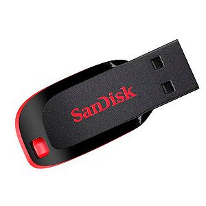 Pen Drive Sandisk 32GB Cruzer Blade Preto/Vermelho - SDCZ50032GB35 - SDCZ50032GB35