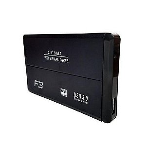 Gaveta Externa Case para HD Sata 2,5 USB 3.0 Preto F3 - 140 - 140