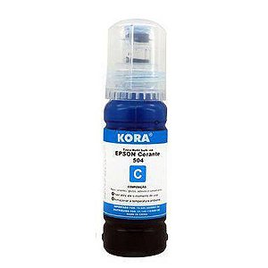 Tinta Bulk Ink Epson 504/544 Azul Corante 70ml Kora - R-EP70C - R-EP70C