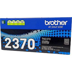 Toner Brother Preto Original - TN2370BR - 2.600 páginas para MFCL2740DW, MFCL2720DW, MFCL2700DW, DCPL2540DW, DCPL2520DW, HLL2360DW, HLL2320D - TN2370