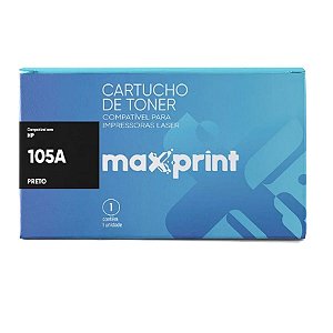Toner HP 105 Preto Maxprint W1105A MFP 135A, 135W, 137FNW, HP LASER 107A, 107W - W1105A