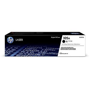 Toner HP 105 Preto Original - W1105A - 1.000 páginas para 103A, 107A, 107R, 107W, 108A , 108W, 131A , 133PN, 135R, 135A, 135W, 136A, 136NW - W1105A