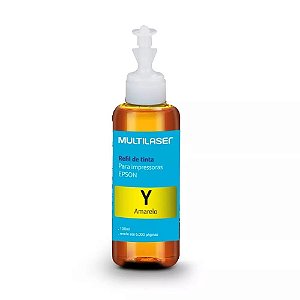 Tinta para Cartucho Epson T664 Amarelo 100ml Multilaser - RF008 - Vendido Unitário - RF008