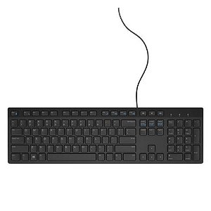Teclado USB Dell KB216 580-ADIN Preto - 580-ADIN