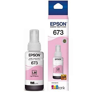 Tinta para Cartucho Epson Magenta Claro Original - T673620 - 6.500 páginas para L800, L805, L810, L850, L1800 - T673620