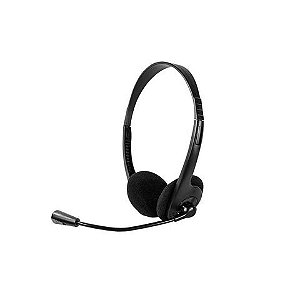Fone de Ouvido Headset Flexível com Microfone com Plug P2 Preto Multilaser - PH002 - PH002