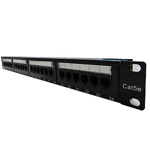 Patch Panel 24 Portas 19 Polegadas Cat.5E Seccon SecLan - WT-2029A-110 - WT-2029A-110