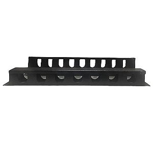 Guia de Cabo para Rack Horizontal Fechado 1U 19 Pol Fibra Metal - GCB - GCB