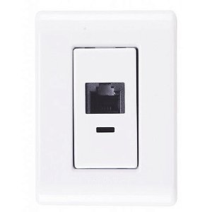 Caixa Sobrepor 1 Keystone RJ45 Cat.6 Tramontina - 57304/017 - Vendido 1 Caixa Sobrepor com Keystone - 57304/017