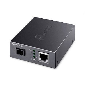 Conversor de Mídia TP-Link RJ45 10/100/1000 Fibra Ótica 20 KM Monomodo - FC311B-20 - FC311B-20