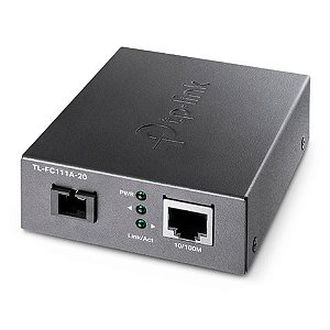 Conversor de Mídia TP-Link RJ45 10/100 / Fibra Ótica 20 KM Monomodo - FC111A-20 - FC111A-20