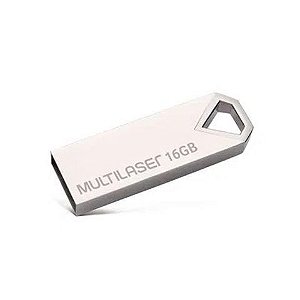 Pen Drive Multilaser 16GB Diamond Metálico - PD850 - PD850