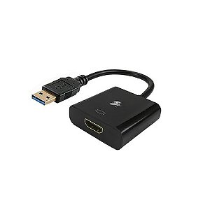 Conversor USB 3.0 Macho para HDMI Fêmea Preto 5+ - 075-0827 - 075-0827