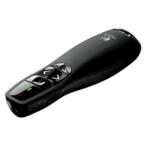 Apresentador para Projetor sem Fio com Laser até 10 Metros de Alcance Logitech - R400 - 910-001354