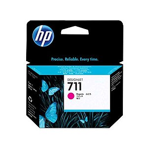 Cartucho de Tinta HP 711 Magenta Original - CZ131A - 29 ml para T520, T120, T130 - CZ131A