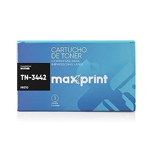 Toner Brother Preto Maxprint - TN3442, 850, L5000D, L5100DN, L6200DW, L6400DW,L5500DN. L5700DW. L5800DW - TN-3442/850