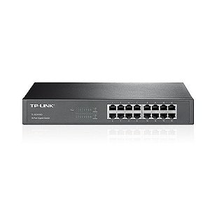 Switch Tp-Link TL-SG1016D 16 Portas 10/100/1000 Mbps - 138562 - TL-SG1016D