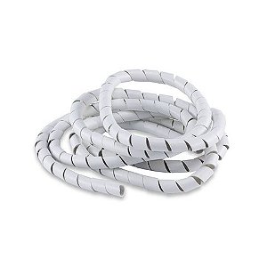 Organizador de Cabos Espiral Branco 12mm 3,0 Metros Force Line - 0101200027 - 0101200027