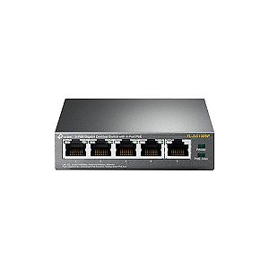 Switch PoE+ Tp-Link TL-SG1005P 5 Portas 10/100/1000 Mbps - TL-SG1005P