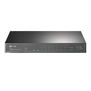 Switch PoE+ Tp-Link TL-SG1210P 8 Portas 10/100/1000 Mbps PoE+ 63w + 1 Portas 10/100/1000 Up Link + 1 Porta SFP - TL-SG1210P
