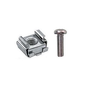 Porca Gaiola para Rack com Parafuso Vendido Unitário Fibra Metal - KITM5 - KITM5