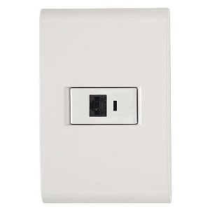 Tomada para RJ45 CAT.6 Liz com Espelho 4x2 Branco Tramontina - 57170/022 - 57170/022