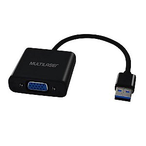 Conversor USB 3.0 Macho para VGA Fêmea Multilaser - WI348 - WI348