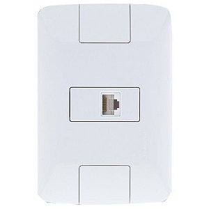 Tomada para RJ45 CAT.6 Aria com Espelho 4x2 Branco Tramontina - 57241/022 - 57241/022
