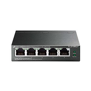 Switch PoE+ Tp-Link TL-SF1005LP 5 Portas 10/100 Mbps - TL-SF1005LP