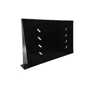 Bandeja Frontal Fixa para Rack 1U 19Pol 290mm Preto Fibra Metal - BBF290 - BBF290