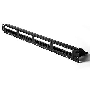 Patch Panel 24 Portas 19 Polegadas Cat.6 Pluscable - LA-P624 - LA-P624