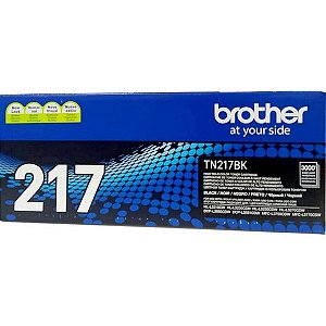 Toner Brother Preto Original - TN217BKBR - 2.300 páginas para MFCL3750CDW, MFCL3770CDW, HL3210CW, HL3230CDN, HL3230CDW, HL3270CDW, DCPL3551CDW - TN-217BKBR