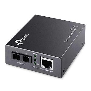Conversor de Mídia Tp-Link RJ45 10/100/1000 / Fibra Ótica 20 KM Monomodo - MC210CS - MC210CS