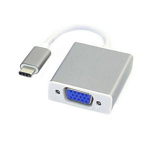 Conversor USB Type-C 3.1 Macho para VGA Fêmea F3 - 126 - 126