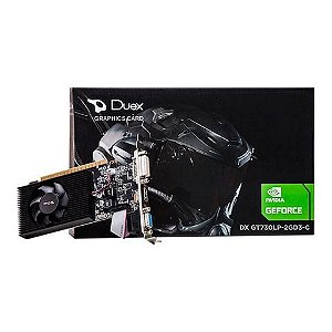 Placa de Video VxPro Duex GeForce GT730 2GB DDR3 128Bits HDMI DVI VGA - GT730LP-2GD3-A - GT730LP-2GD3-A