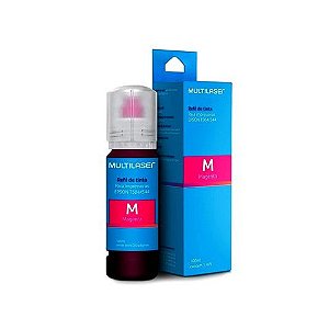 Tinta para Cartucho Epson Magenta - T504/544 Multilaser - 6.000 páginas para T504120, T504220, T504320, T504420, T544120, T544220, T544320 - AL - RF029