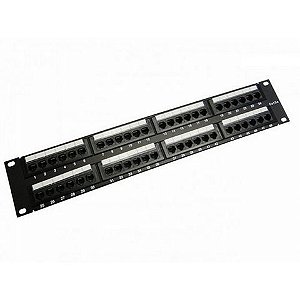 Patch Panel 48 Portas 19 Polegadas Cat.6 Seccon SecLan - WT-2178C-110-48P - WT-2178C-110-48P